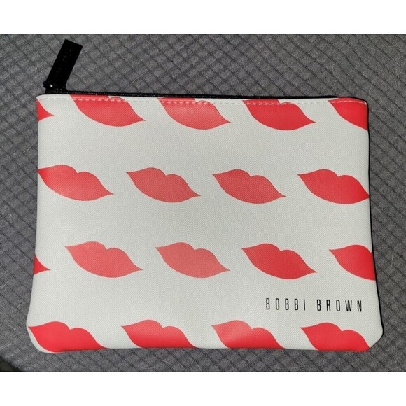 Bobbi Brown Cosmetic Bag Pink With Lips - Picture 2 of 2